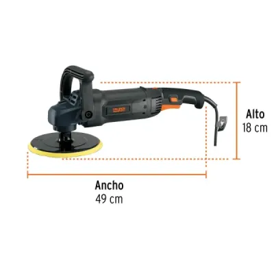 Polichadora 7' 1200w Truper Industrial 960-3300 Rpm Ip20