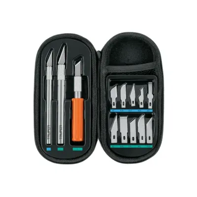 Juego Bisturíes Cutter Tipo Lápiz Sk2 Truper 13 Cuchillas