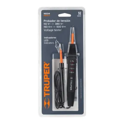 Tester Detector De Tensión 110-500v Truper Ca Cc 60hz