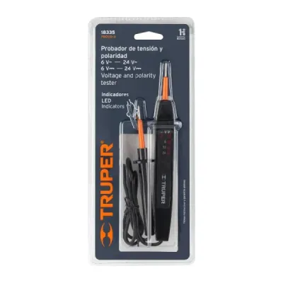 Tester Detector De Tensión 6-12-24v Truper Polaridad 60hz