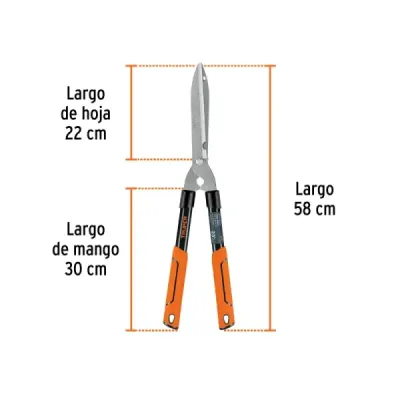 Tijeras De Poda Cortaramas Jardín 58cm Truper Antiderrapante