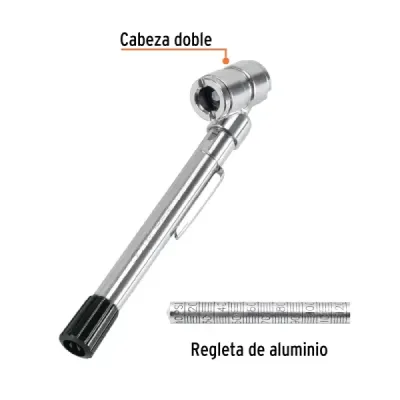 Calibrador De Aire 6-50 Psi 12 Cm Medidor Presión Truper