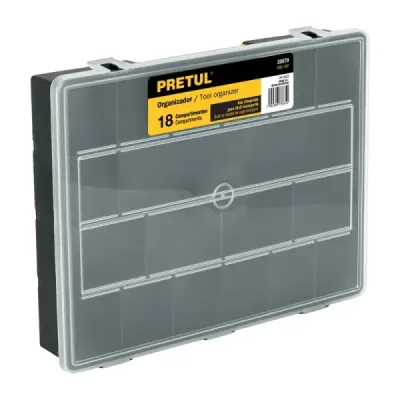 Organizador 18 Compartimientos 37x28x6 Cm Pretul Maletín