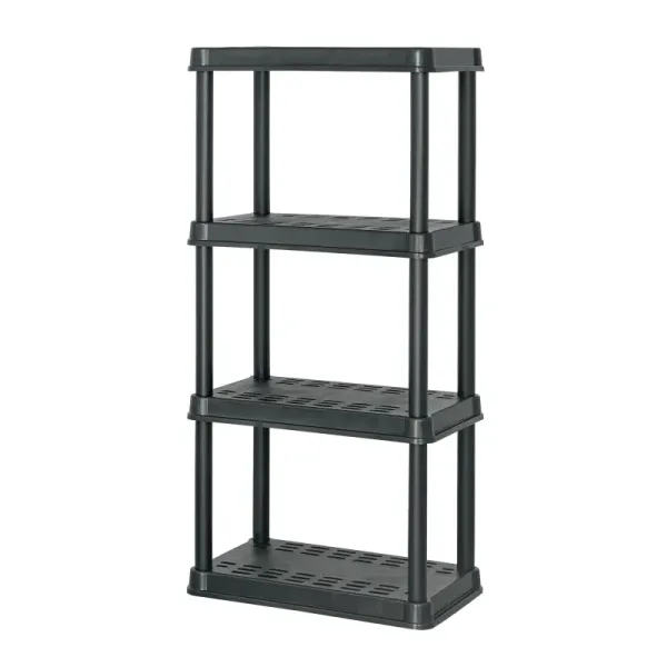 Estante Plástico 125x38x61cm 4 Repisas Pretul Carga 175kg (EST-4P2 - 20682)