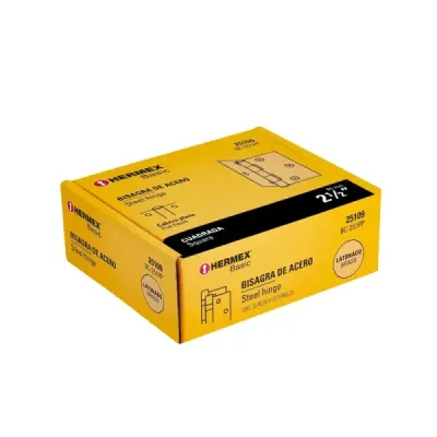 Set 20 Bisagras Latonadas 65mm Hermex Basic Con Tornillos