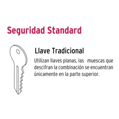 Cerrojo Llave-llave Negro Mate Hermex Basic Tradicional
