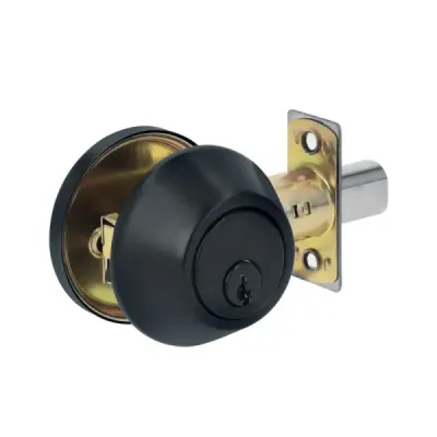 Cerrojo Llave-mariposa Negro Mate Hermex Basic Tradicional