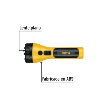 Linterna Led Recargable 180lm Plana Pretul Iluminación Fija