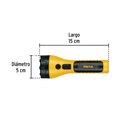 Linterna Led Recargable 180lm Plana Pretul Iluminación Fija