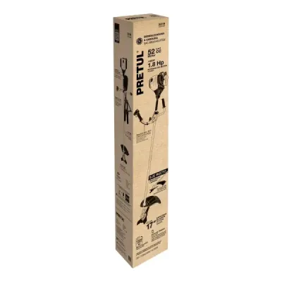 Guadaña Gasolina 52cc 1.8hp Pretul Tipo Bici 9300 Rpm 0.6l