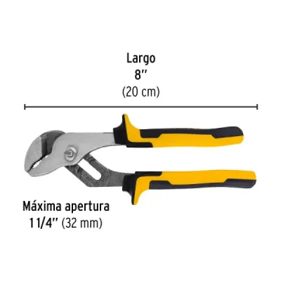 Alicate Extensión Articulado 8' X 25mm Pretul Comfort Grip