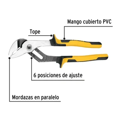 Alicate Extensión Articulado 10' X 35mm Pretul Comfort Grip