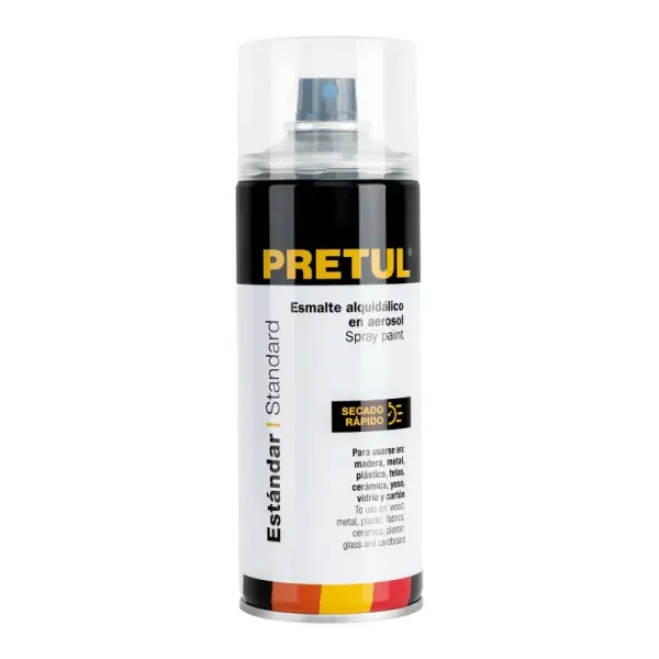 Pintura Aerosol Laca Transparente 400ml Pretul Secado Rápido (PA-TR-P - 27176)