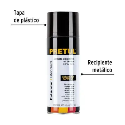 Pintura Aerosol Café Tabaco 400ml Pretul Secado Rápido