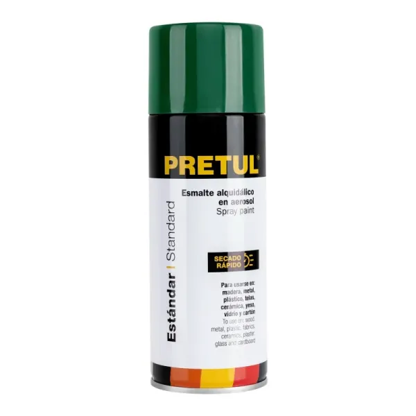 Pintura Aerosol Verde Hoja 400ml Pretul Secado Rápido (PA-VH-P - 27184)