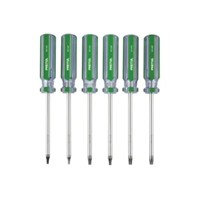 Juego 6 Destornilladores Torx T10 A T-30 Pretul Mango Pvc