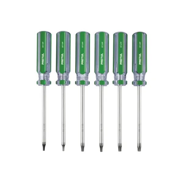 Juego 6 Destornilladores Torx T10 A T-30 Pretul Mango Pvc (DT-6P - 27192)