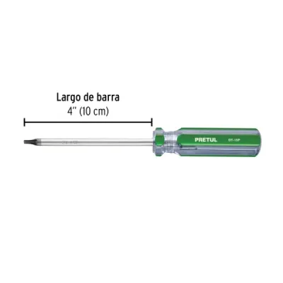 Juego 6 Destornilladores Torx T10 A T-30 Pretul Mango Pvc
