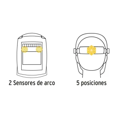Careta Soldar Panel Digital Solar No.4 Pretul Diseño Negro