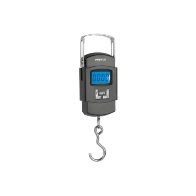Báscula Electrónica Colgante 50 Kg Lcd Pretul Gancho Acero