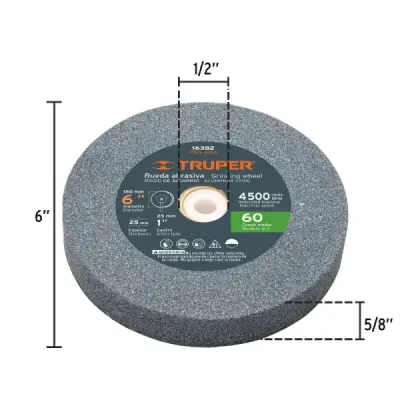 Esmeril De Banco 6' 1/4 Hp Pretul Eje 1/2' 120 V 1.4 A