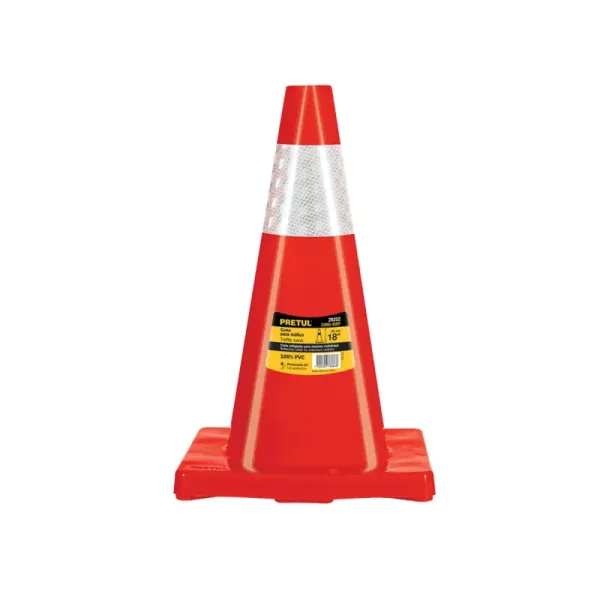 Cono Seguridad Precaución Reflectivo 45 Cm Truper 27X27 Cm Pretul (CONO-45RP - 28252)