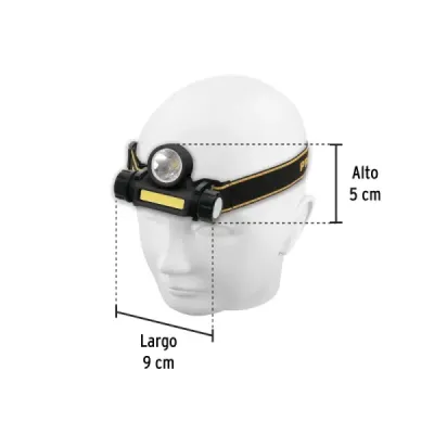 Linterna Cabeza Minero 180 Lm Recargable Pretul Imán Led Cob
