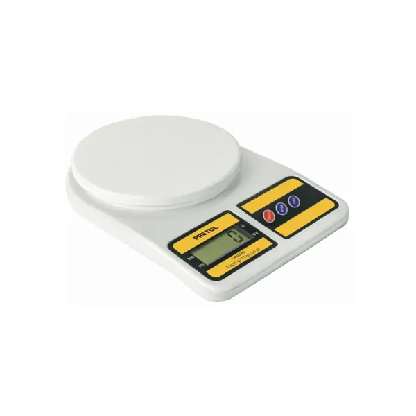 Báscula Electrónica Gramera 5kg Pretul Plato Polipropileno (BASE-5EPP - 28309)