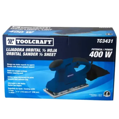 Lijadora Orbital 400 W Toolcraft 114 - 228 Mm De 14.000 Rpm