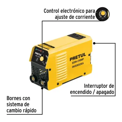 Mini Soldador Inversor 20-100a 1 Fase Pretul 120v Smaw Mma