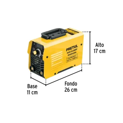 Mini Soldador Inversor 130a 2 Fases Pretul 120-220v Smaw Mma