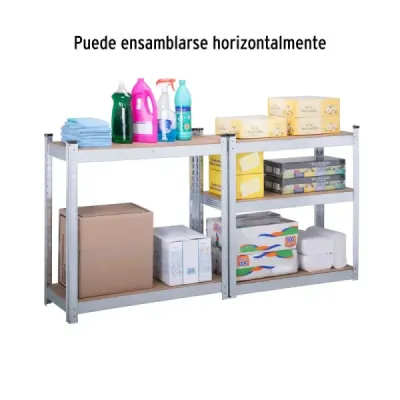 Estante Metálico 150X30X76Cm Truper 5 Repisas En Mdf 175Kg Pretul
