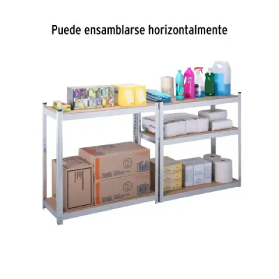 Estante Metálico 180X40X91Cm Truper 5 Repisas En Mdf 175Kg Pretul