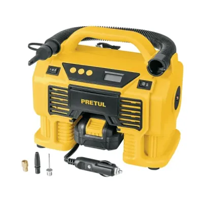 Compresor Inflador Inalámbrico 20v Pretul 0-35 Psi Sopladora