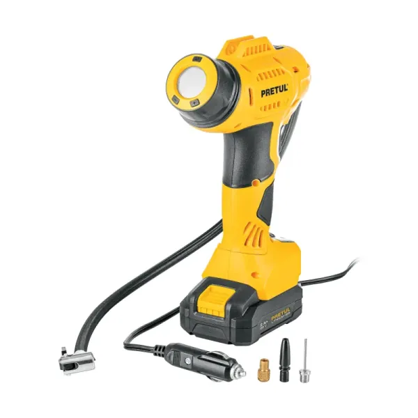 Compresor Inflador Inalámbrico 20v Pretul 0-35 Psi Portátil (INFI-20P - 29074)