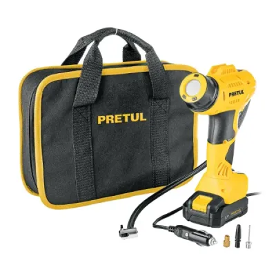 Compresor Inflador Inalámbrico 20v Pretul 0-35 Psi Portátil