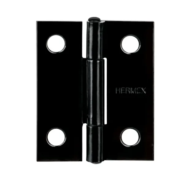 Set 20 Bisagras Negro Mate 38x30mm Hermex Incluye Tornillos (BR-156 - 45633)