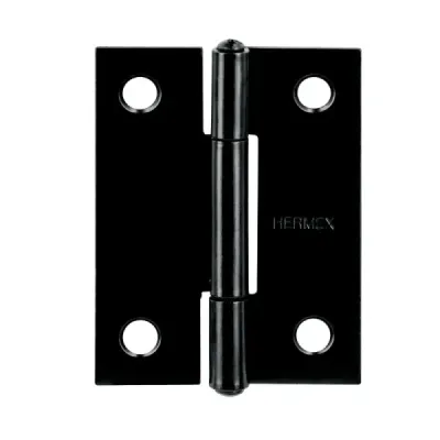 Set 20 Bisagras Negro Mate 50x38mm Hermex Incluye Tornillos