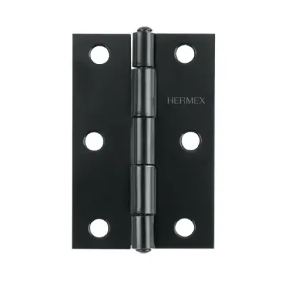 Set 20 Bisagras Negro Mate 65x40mm Hermex Incluye Tornillos