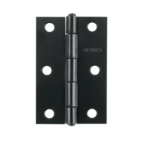 Set 20 Bisagras Negro Mate 65x40mm Hermex Incluye Tornillos (BR-256 - 45635)