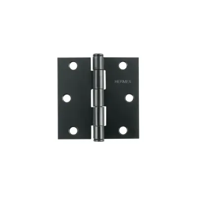 Set 10 Bisagras Negro Mate 75x1.5mm Hermex Incluye Tornillos