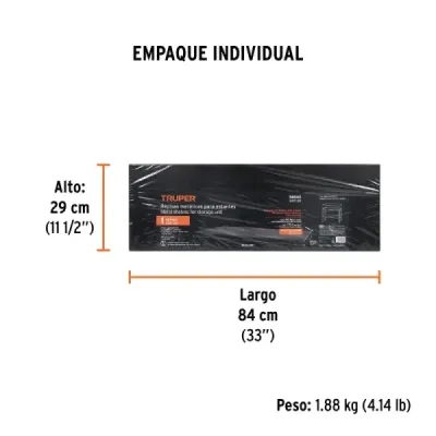 Entrepaño Repisa 30x85cm 80 Kg Uso Rudo Para Estantes Truper