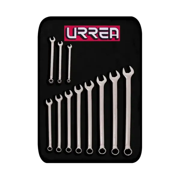 Set 11 Llaves Mixtas Extra Larga 3/8' A 1' Urrea 12 Puntas (1200AL)