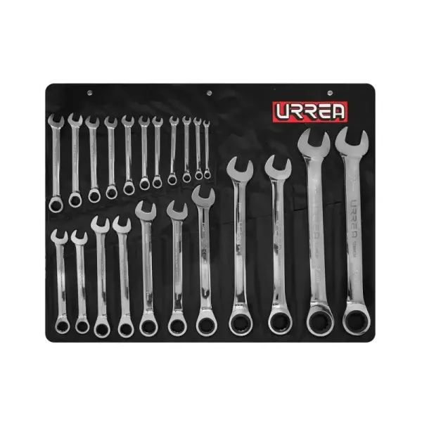 Juego 22 Llaves Combinadas De Ratchet 8 Mm A 36 Mm Urrea (1202MCM)