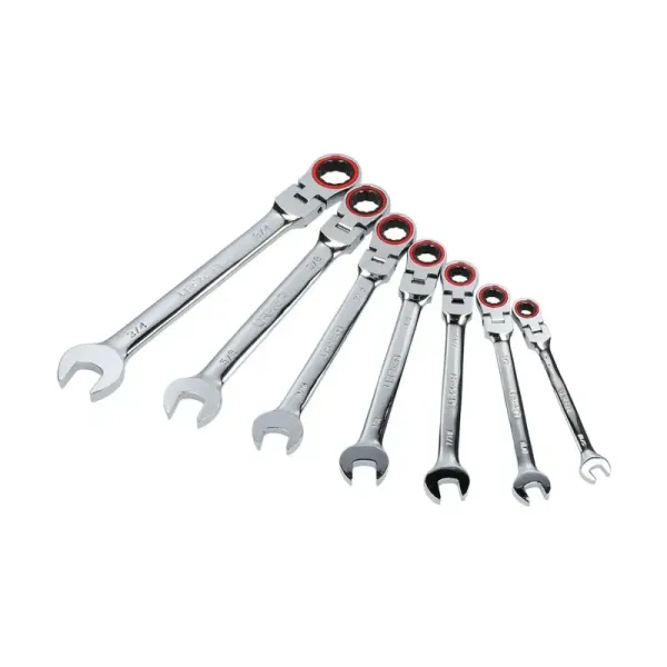 Juego 7 Llaves Combinadas Ratchet Pulgadas Urrea Flexibles (12MF7)