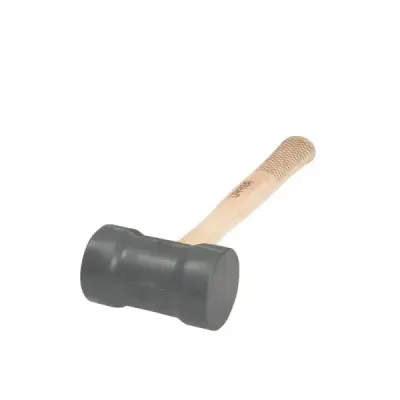 Mazo Con Cabeza De Hule 22 Oz Negro Urrea Mango De Encino
