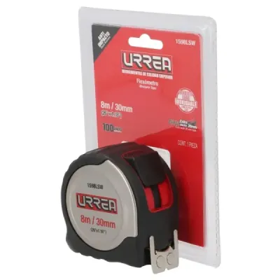 Flexómetro Metro Acero Inoxidable 8 M Urrea Cinta 30 Mm