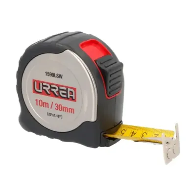 Flexómetro Metro Acero Inoxidable 10 M Urrea Cinta 30 Mm