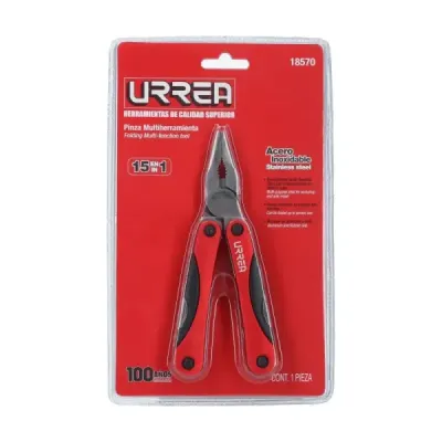 Alicate Multiherramienta 15 Funciones Urrea Acero Inoxidable