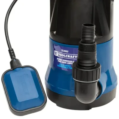 Bomba Sumergible Plástica 1/2 Hp Toolcraft Para Agua Limpia